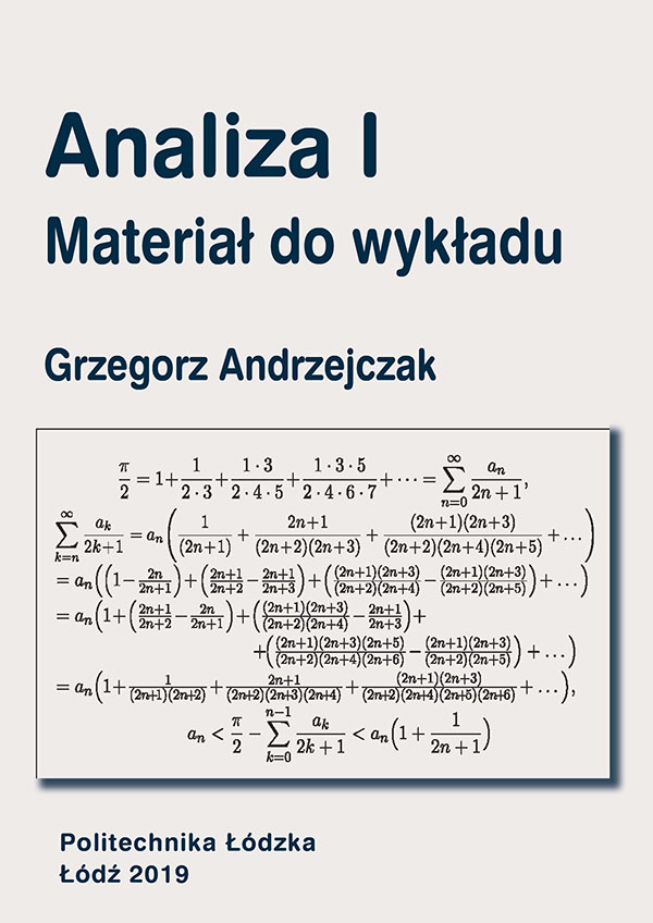 Analiza I Materiał do wykładu