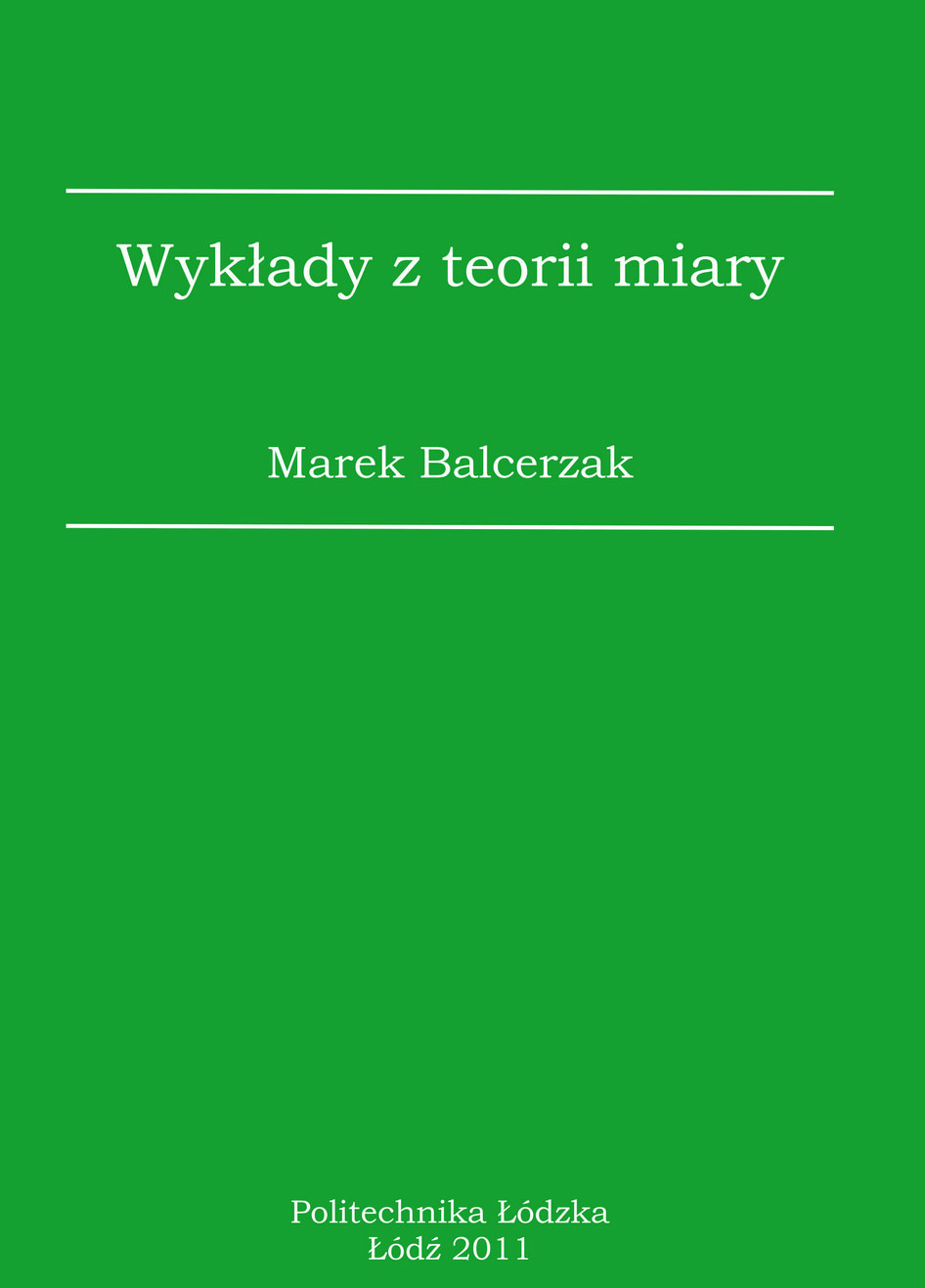 Wykłady z teorii miary