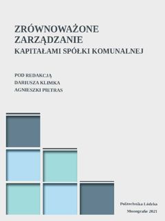 Zrównoważone zarządzanie kapitałami spółki komunalnej 